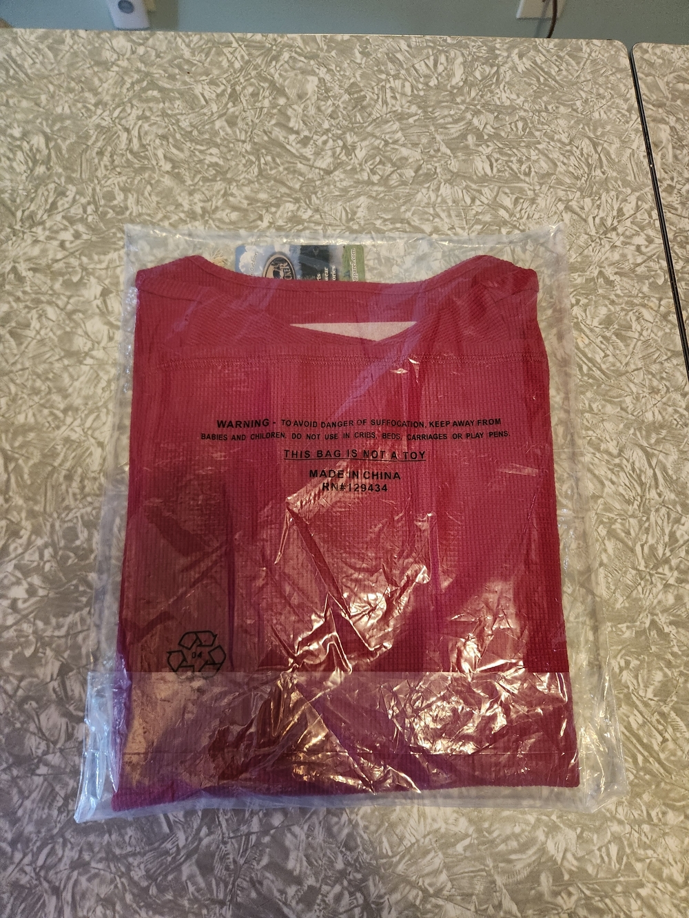 Backpacker's Red Ribbed Long Sleeve Tee - Picture 5 of 10